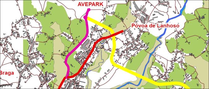 mapa avepark